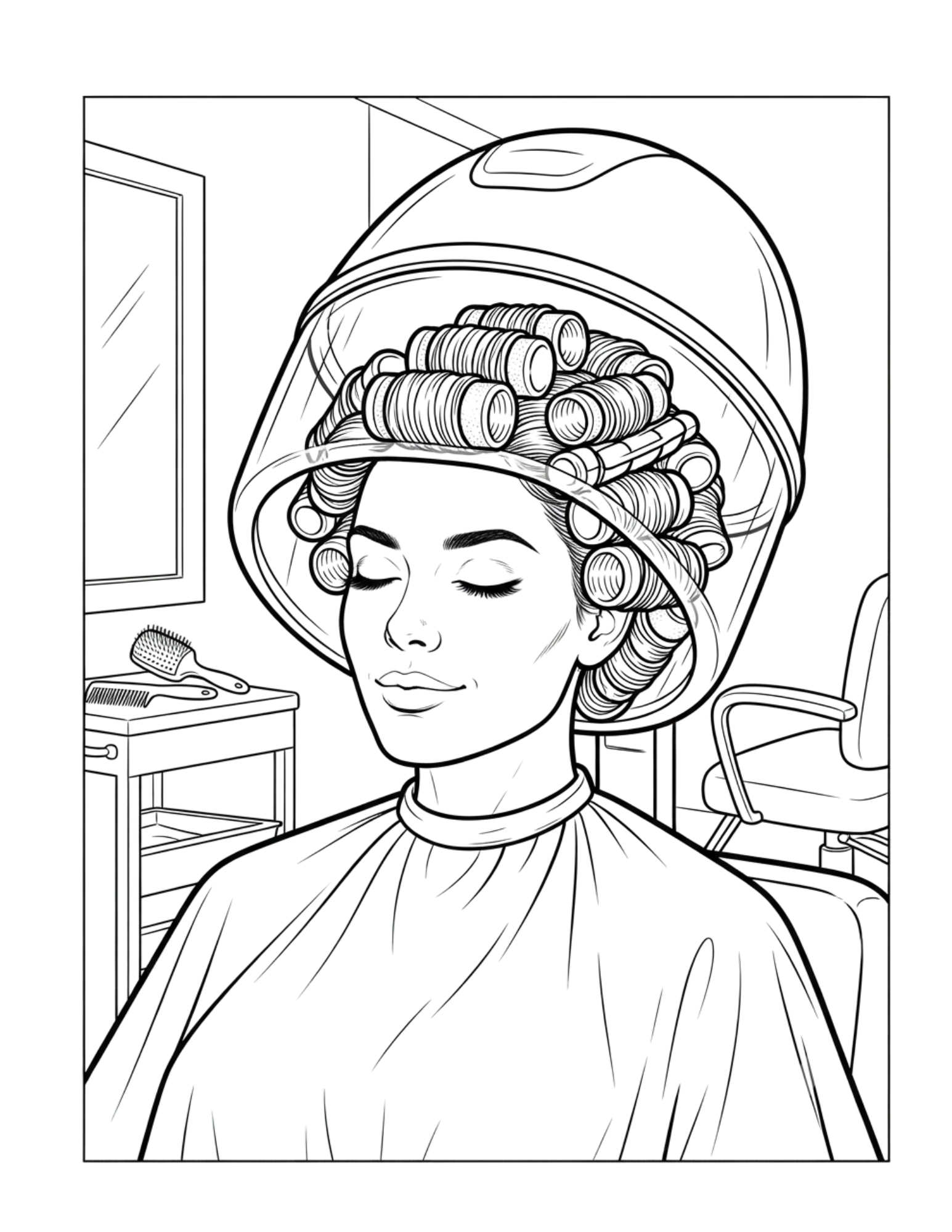 Interior page 3 from Get Ready With Me: A Glam Coloring Book